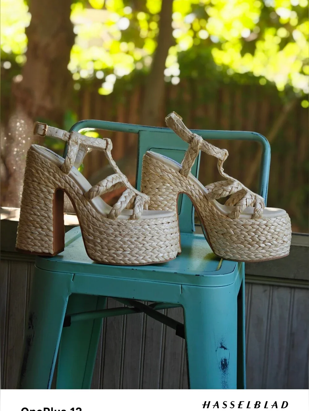 Steve Madden Natural Braided Platform Sandals